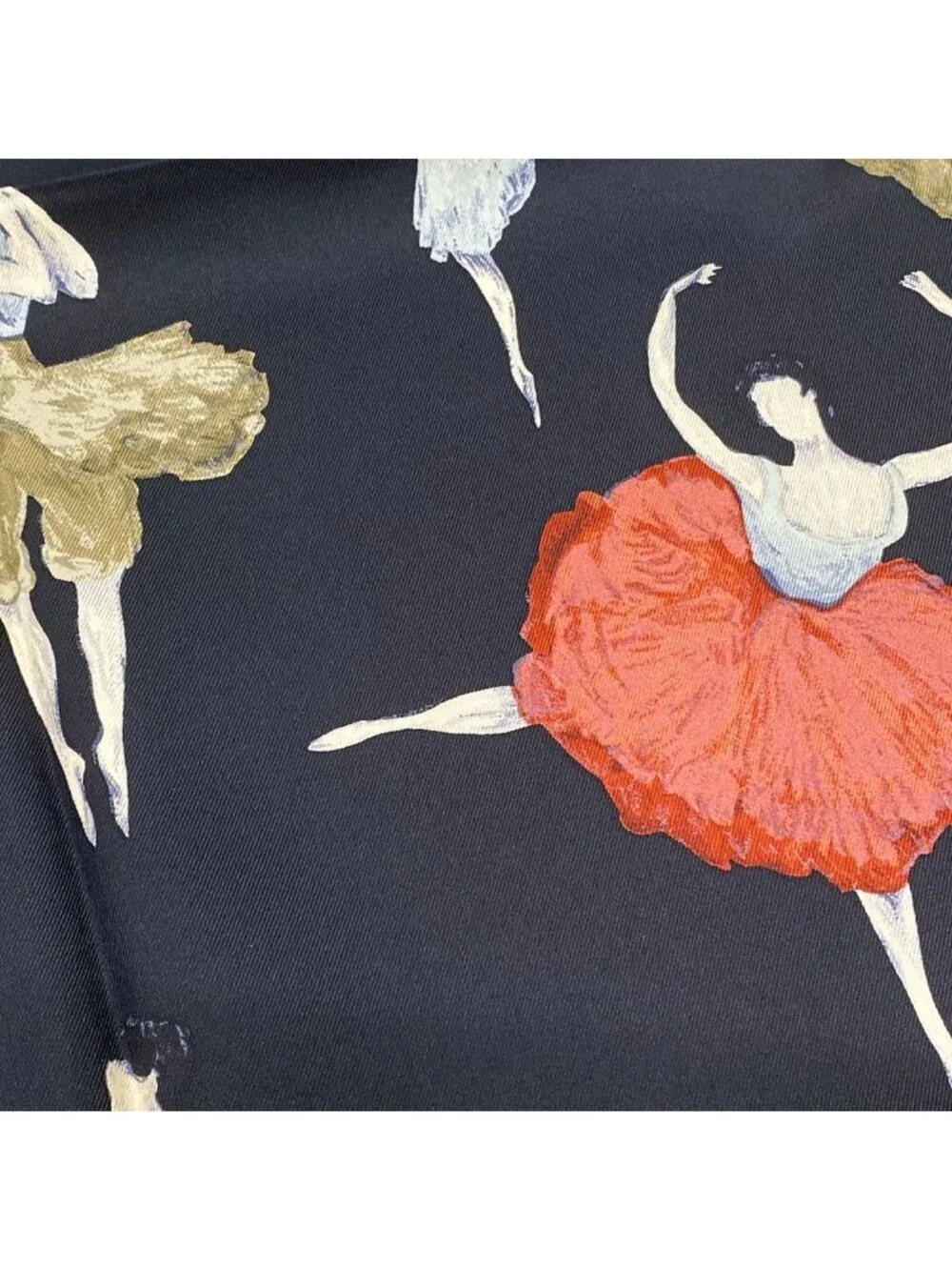 Hermes Scarf Carre 90 Black Brown Multi Ballerina